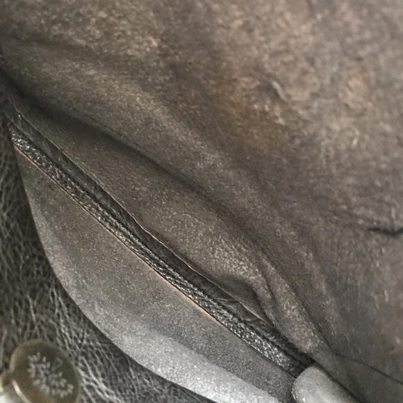 •❤️SOLD❤️Mulberry Anthony Grey Leather Messenger Crossbody Unisex Bag - Picture 10 of 16